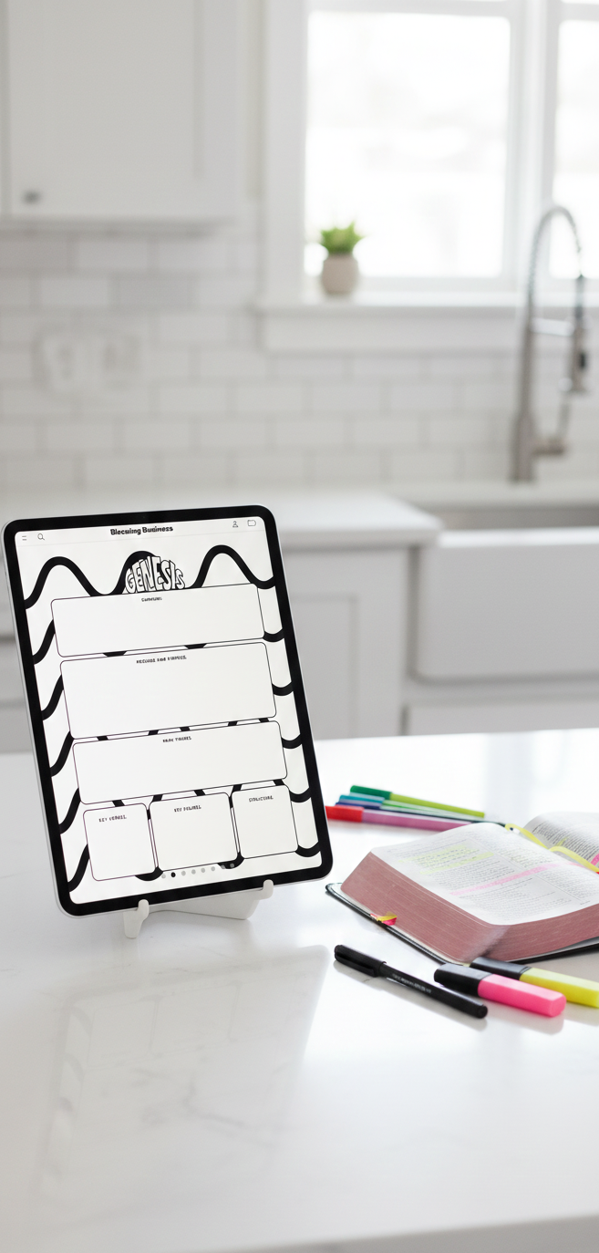 Bible Babe Master ADHD Friendly Bible Study Guide/Coloring Book