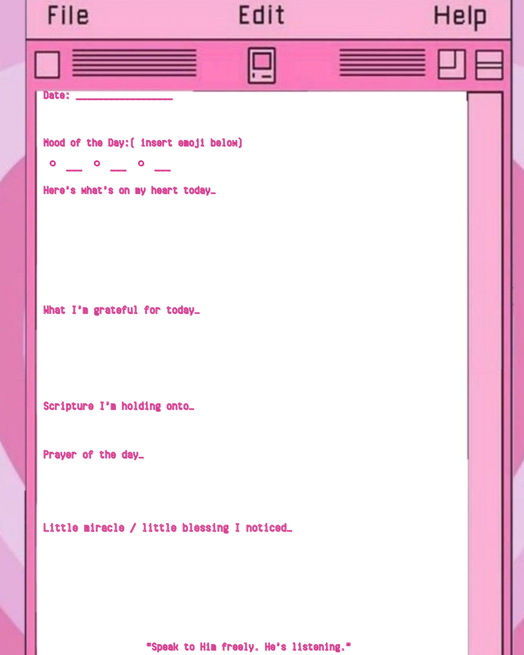 Jesus Girlie Journal