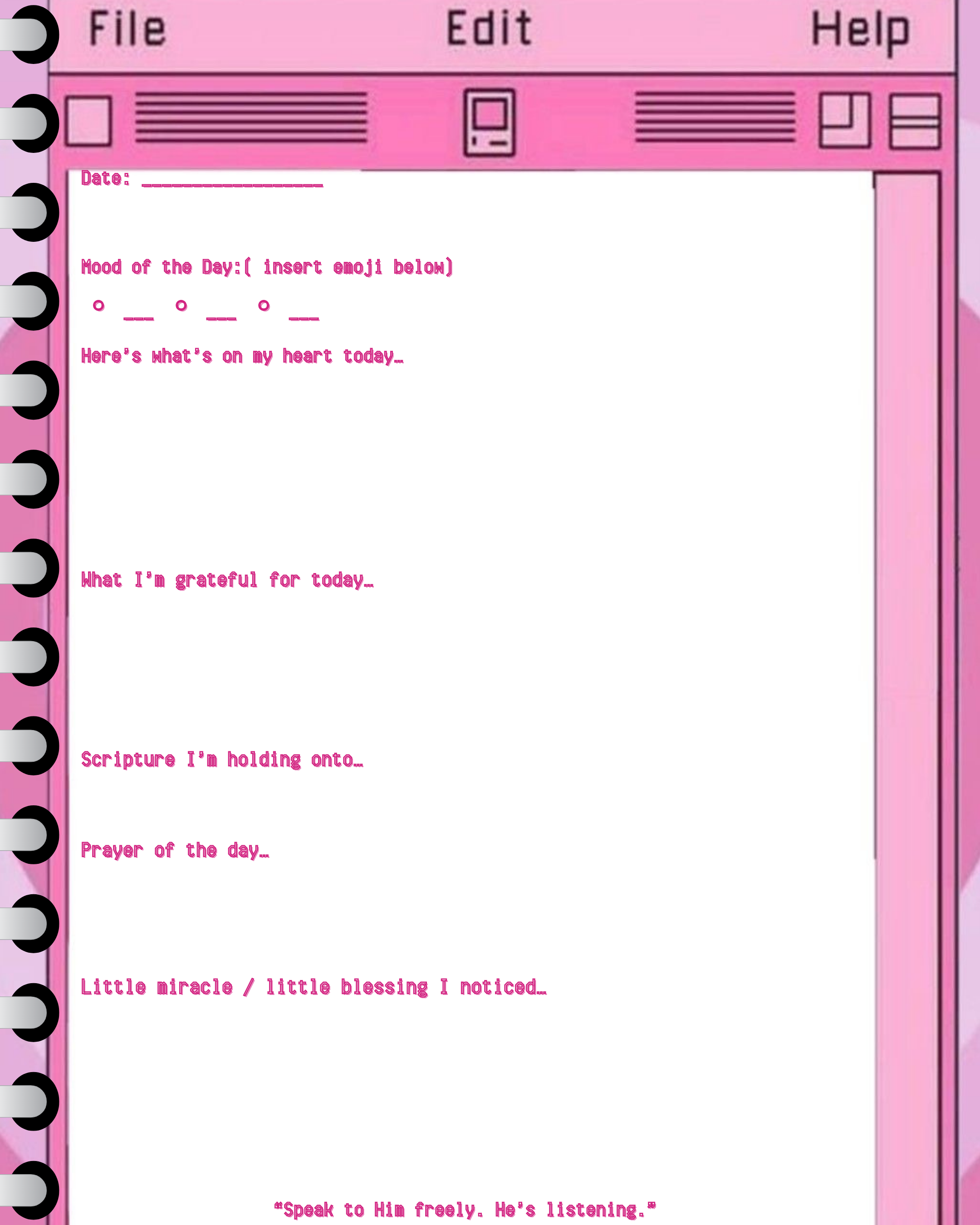 Jesus Girlie Journal